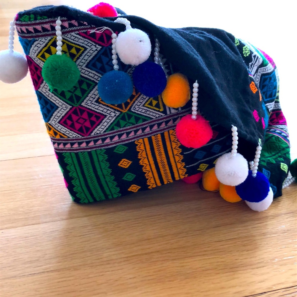 Little girl Hmong stripe hat